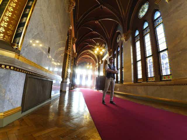Inside the Hungarian Parliament Building